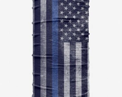 Thin Blue Line Face mask/ Gator /Gaiter washable  PPE Adjustable - Image 1 of 2