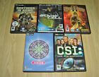 Job Lot Bundle Of 5 Pc Games - Everquest Splinter Cell Csi Brothers In Arms 