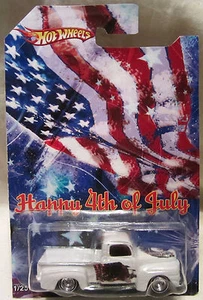 Hot Wheels CUSTOM 1949 FORD F-1 Happy 4th Of July Real Riders Limited 1/25 Made! - Picture 1 of 4