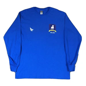 Ted Lasso AFC Richmond Crest Long Sleeve T-Shirt Royal Blue Adult Soccer TV Show - Picture 1 of 4