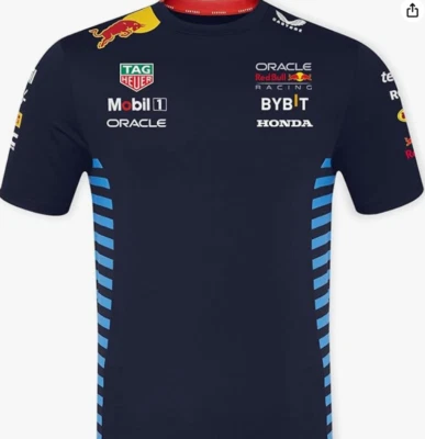 Red Bull Racing F1 Team Tee Shirt 2024 Navy - Image 1 of 3