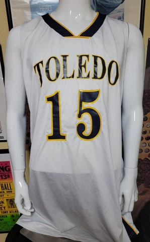 VTG University Toledo Rockets Basketball Game Jersey 54 +2 NICE Russell OH Cover