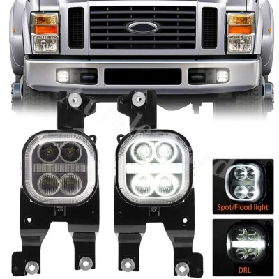 Luces antiniebla LED delanteras DRL parachoques luces de conducción para Ford F250 F350 F450 2008-2010 Foto 1 de 4