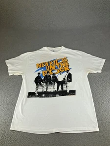 Vintage New Kids On The Block Shirt Mens XL White 80s USA Hangin Tough Music - Picture 1 of 19