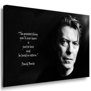David Bowie Leinwandbild AK ART Schwarz-Weiß Wandbild TOP Geschenk XXL Kunst - Bild 1 von 2