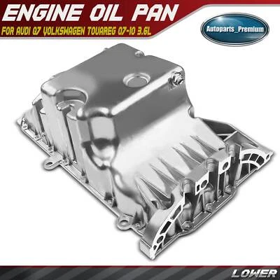 Engine Oil Pan Sump Lower for Audi Q7 Volkswagen Touareg 2007-2010 3.6L V6 Auto - Image 1 of 4