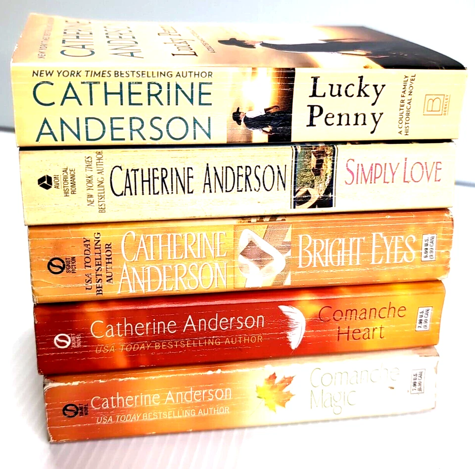 Catherine Anderson Paperback Book Romance Love Cowboy Comanche Lot 5x - Image 1 of 4