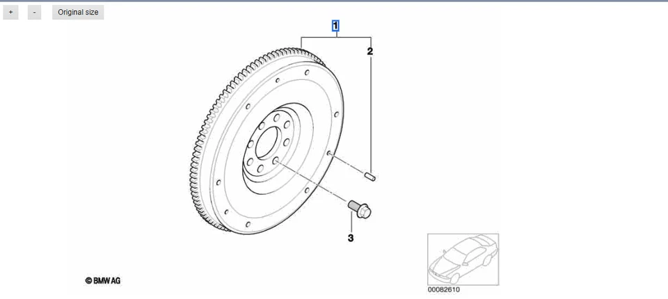 OEM Mini Cooper R52-R53 Flywheel 21207548804 - Image 1 of 1