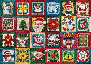 Christmas Crochet 250 piece Wentworth Wooden jigsaw puzzle - Picture 1 of 3