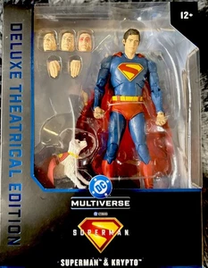 McFarlane DC Multiverse Deluxe Superman & Krypto Theatrical Edition Figures A14 - Picture 1 of 5