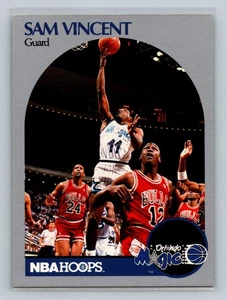 1990-91 NBA Hoops - Sam Vincent #223a Michael Jordan Wearing #12 Jersey V-3 - Picture 1 of 2