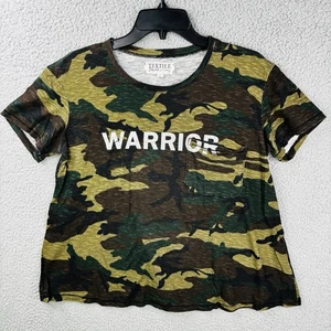 Elizabeth & James Textile TShirt Womens Small Army Camo Warrior Short Sleeve - Picture 1 of 10