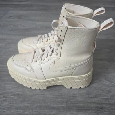 Nike Air Jordan 1 Utility Botas de Plataforma Alta Crema FJ5737 800 US 9 Foto 1 de 4