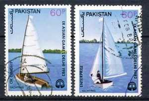 Pakistan 607 - 608 gebruikt (2) Zeilboten - Picture 1 of 1