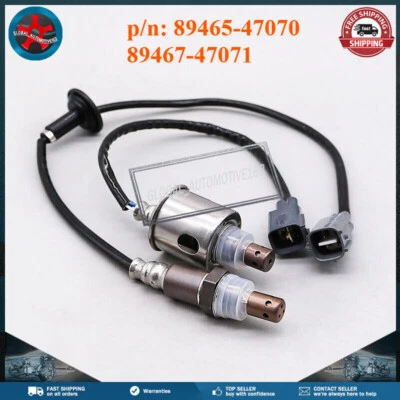 Sensor de oxígeno O2 delantero y trasero 89467-47071 89465-47070 para Toyota Prius 2004-2009 Foto 1 de 4