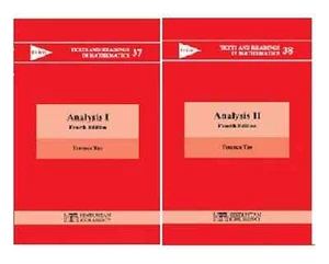 FAST SHIP-Analysis I+ Analys II BY Terence Tao, 4th ED - 2 BOOKS SET- HARDCOVER - Imagen 1 de 4