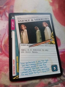 X-Files CCG Smoke & Mirrors - Promo Collectible Card Game - Picture 1 of 2