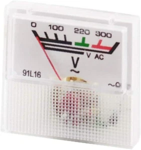DC/AC 0-300V Class 5.0 Accuracy Square Plastic Panel Meter Voltmeter 1PCS - Picture 1 of 4