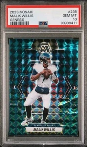 Malik Willis 2023 Mosaic Genesis #235 PSA 10 - Picture 1 of 2