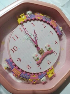 Hello Kitty Wall Clock with Pendulum & 12 Melodies Citizen 37cm Used Japan Rare - Picture 1 of 9