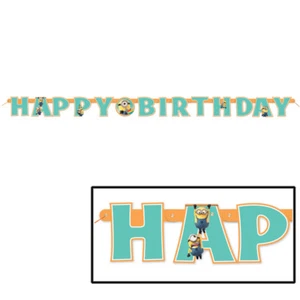 Despicable Me Minion Birthday Party Supplies Banner - Picture 1 of 1