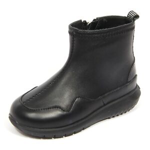 G4120 stivaletto bimba girl HOGAN JUNIOR black leather boots kids