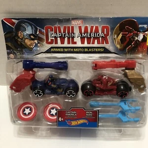 Hot Wheels Marvel Captain America Civil War Armed With Moto Blasters - Picture 1 of 4