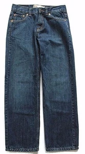 Levi's 550 Dark Wash Relaxed Fit Jeans-Boys-Sz 14 REG 26 X 26 - Picture 1 of 3