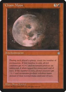 MTG Chaos Moon LP Ice Age ICE English Reserved List Magic Gathering card - Picture 1 of 3