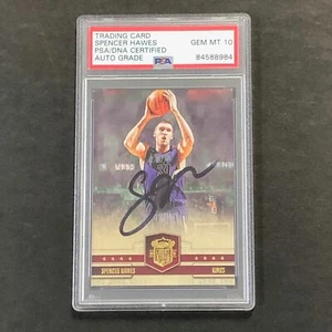 2009-10 Panini Court Kings #35 Spencer Hawes Signed Card AUTO 10 PSA/DNA Slabbed - Picture 1 of 2