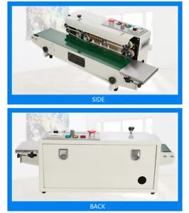 Máquina selladora automática de banda continua PVC PP sellador térmico 110V Fr-770 - Imagen 1 de 4