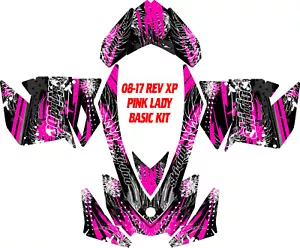 SKIDOO SNOWMOBILE WRAP MXZ 99-21 STICKER DECAL PINK LADY - Bild 1 von 5