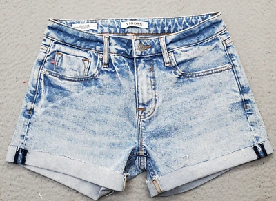 Pantalones Cortos VIGOSS Marley Mujer Talla 26 Azul Denim Puños Lavado Ligero Diseño 5 Bolsillos Foto 1 de 4