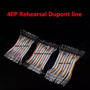 40P Dupont Draht 10CM-30CM Kabel Line Jumper Stecker F-F/M-M/Stecker auf Buchse - Bild 1 von 12