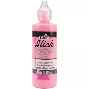 Tulip Dimensional Fabric Paint 4oz Slick - Fluorescent Pink - Picture 1 of 2