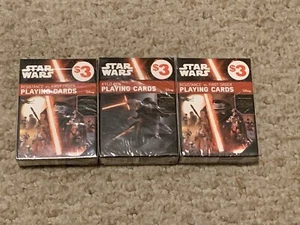 Star Wars: The Force Awakens Playing Cards ~ 3 New Decks ~ Kyle Ren ~ Cartamundi - Picture 1 of 2