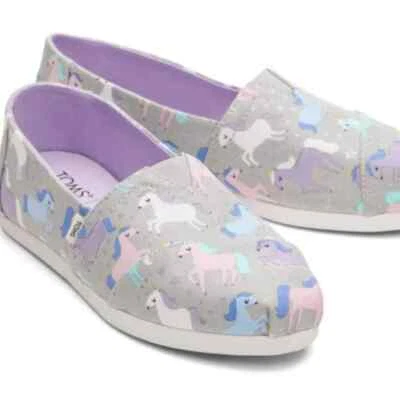[TOMS] Alpargata Unicorn and Stars Shoe - Size 7.5  - New with Box - Изображение 1 из 2