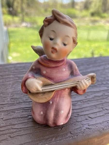 Goebel Hummel Figurine ANGEL SERENADE Guitar #214D TMK4 Excellent Condition - Picture 1 of 5