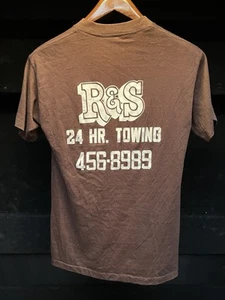 Vintage Chicago R&S Towing Brown Single Stitch T-shirt HealthKnit MiUSA - Picture 1 of 4