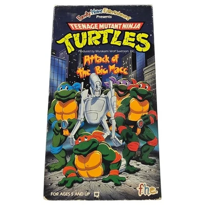 Teenage Mutant Ninja Turtles: Attack of the Big Macc (1991, VHS Tapes) - Image 1 of 3
