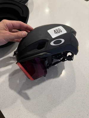 Oakley Aero 7 Helmet Matte Black Black Iridium Lens - Image 1 of 3