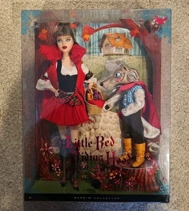 NRFB - BARBIE GIFT SET Little Red Riding Hood with Wolf - Silver Label - Picture 1 of 5