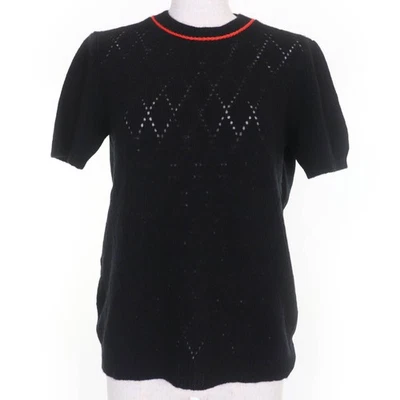 Great PRADA Short sleeve knit Short sleeve black wool Women 40 P24V63 - Image 1 of 4