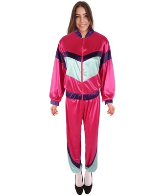 HPO Adulto Mujer 80’s Traje Concha Multicolor Disfraz Retro Jersey Tela Vestido Foto 1 de 4