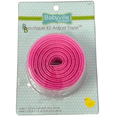 Babyville Boutique EZ Adjust Tape Hook and Loop Fastener Pink 35074 1-1/2 Wide - Image 1 of 4