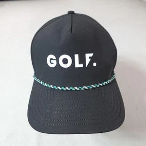 Primo Hat Cap Snap Back Mens M/L Black Perforated Rope Golf Logo Mesh Laser Cut - Picture 1 of 12