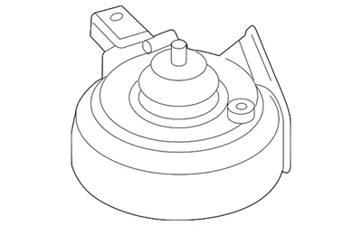 Genuine Volkswagen High Note Horn 5C0-951-223-C - Image 1 of 4
