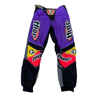 Vintage Thor Racing 327 Motocross Pants Youth Sz 24 - Image 1 of 4