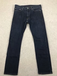 Levis 513 Slim Straight Jeans Mens 34x32 (Fits 33x30.5) Denim Preppy Western - Picture 1 of 10