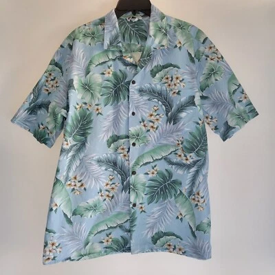Camisa Hawaiana Para Hombre Talla XL Aloha Republic Hecha en Hawaii Patrón Floral Palma Foto 1 de 4
